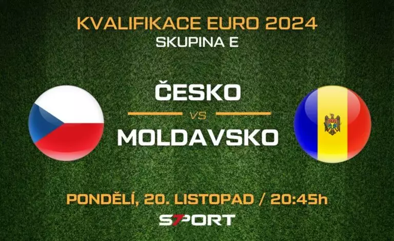 Česko Moldavsko Kvalifikace EURO 2024 nominace živě