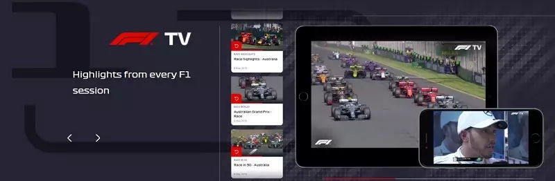 Formule 1 live stream na F1 TV 