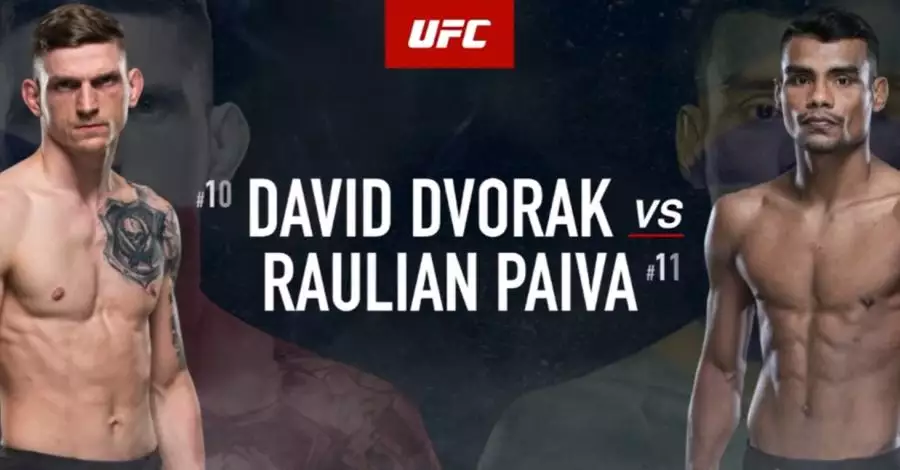 UFC Dvořák vs. Paiva - program, online