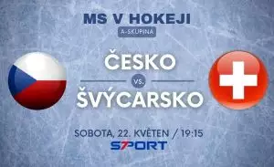 MS v hokeji 2021 Česko - Švýcarsko živě: live stream zdarma