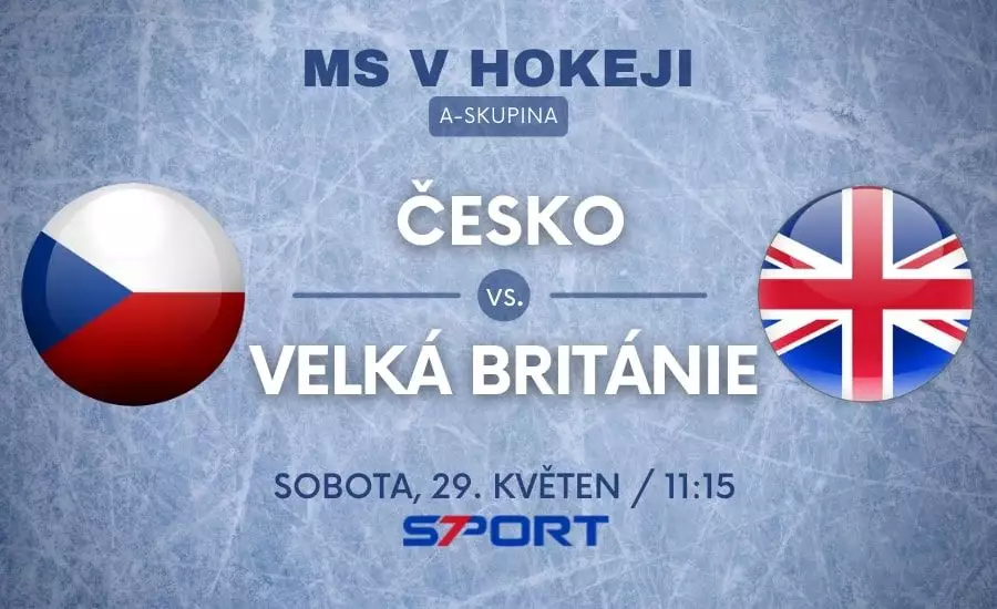 MS v hokeji 2021 Česko - Velká Británie live stream zdarma
