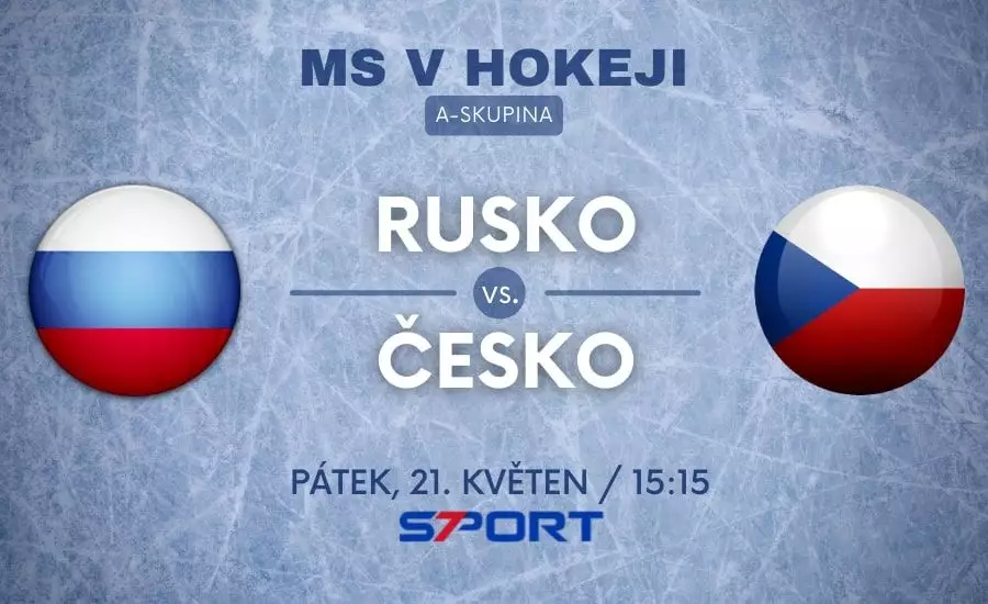 MS v hokeji 2021 Česko - Rusko live stream zdarma