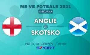 Anglie - Skotsko live EURO 2021 zápas skupiny D dnes