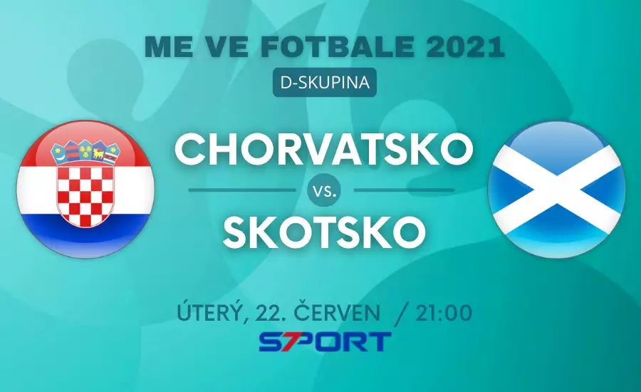 Chorvatsko - Skotsko live EURO 2021 zápas skupiny D dnes