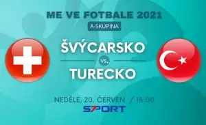 Švýcarsko - Turecko live EURO 2021 zápas skupiny A dnes