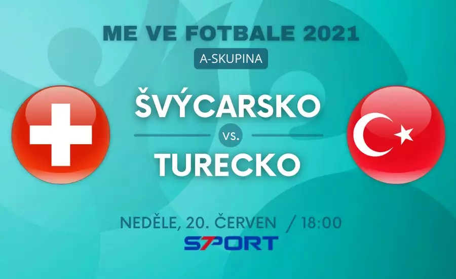 Švýcarsko - Turecko live EURO 2021 zápas skupiny A dnes