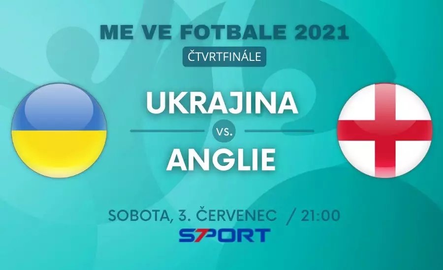 Ukrajina - Anglie live EURO 2021 zápas čtvrtifinále dnes
