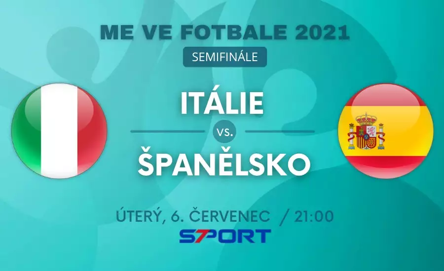 Itálie - Španělsko live EURO 2021 zápas semifinále dnes