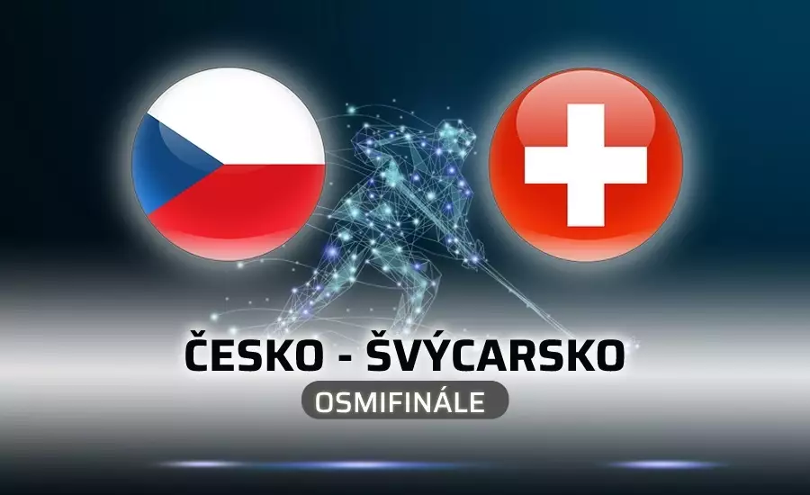 Česko – Švýcarsko hokej ZOH 2022 osmifinále