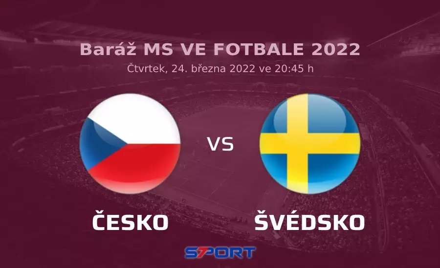 Švédsko - Česko baráž 2022
