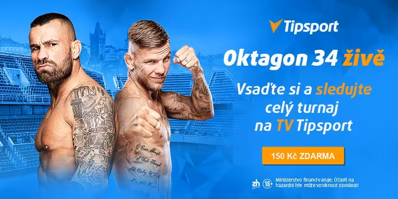 Oktagon 34 live stream na TV Tipsport