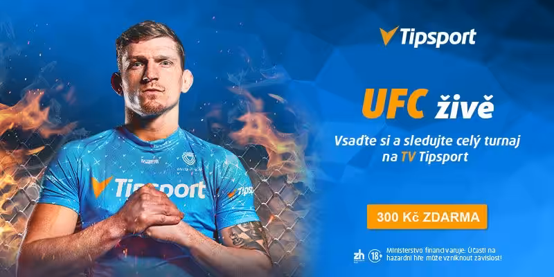 Tipsport bonus 300 Kč. UFC živě!