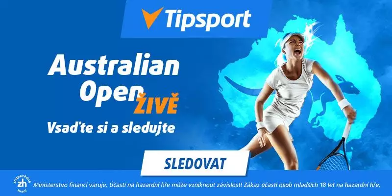 Australian Open grandslam živě na TV Tipsport