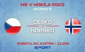 Česko - Norsko MS v hokeji 2023