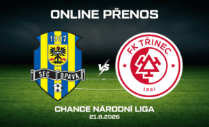 Opava - Třinec online Chance Národní Liga 21. 8. 2026
