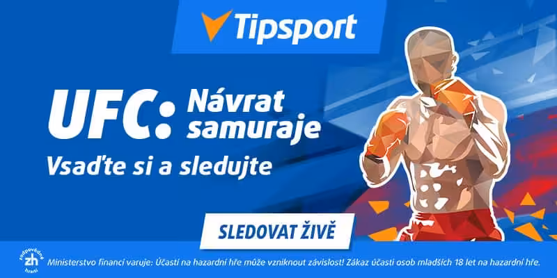 Tipsport UFC: Návrat samuraje Vsaďte si a sledujte