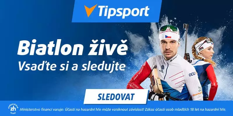 Biatlon závody live na TV Tipsport