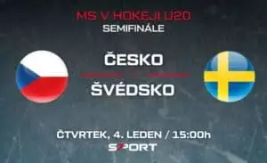 Česko - Švédsko MS v hokeji juniorů 2024