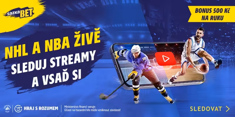 NHL a NBA živě na Sazkabet