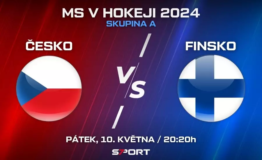 Česko - Finsko MS v hokeji 2024