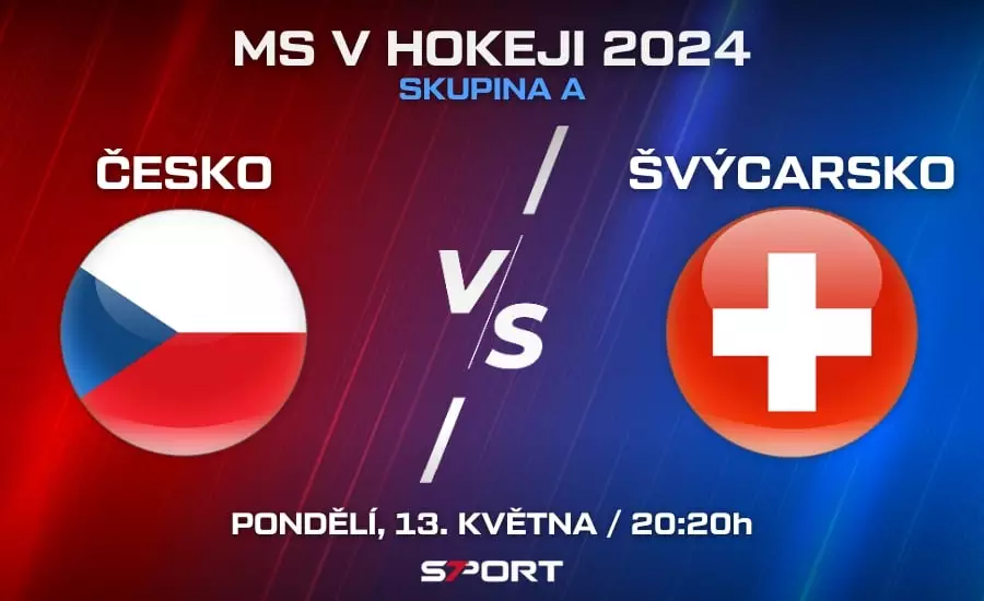 Česko - Švýcarsko MS v hokeji 2024