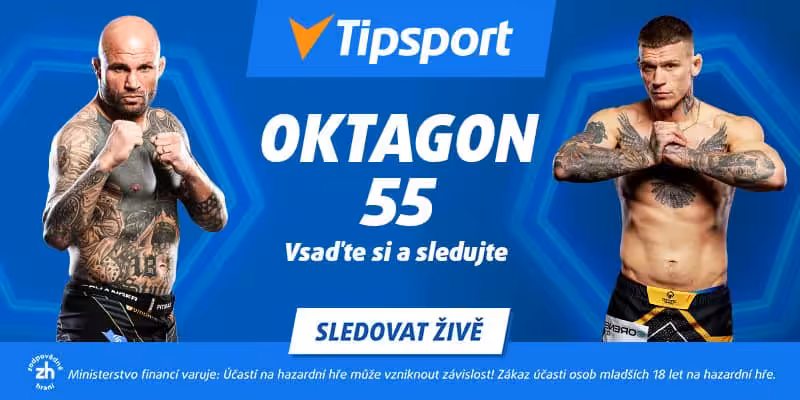 Oktagon 55 živě live stream na TV Tipsport