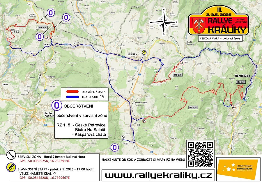 Rally Králíky 2025 - program, mapy, výsledky, video 2 Rally Králíky 2025