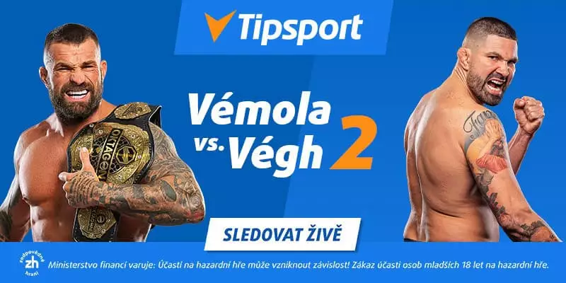 Vémola vs. Végh 2 live na TV Tipsport