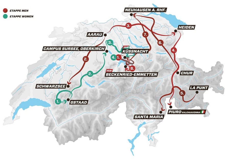 Okolo Švýcarska 2025 - program, mapa, etapy, live přenos 2 Okolo Švýcarska 2025