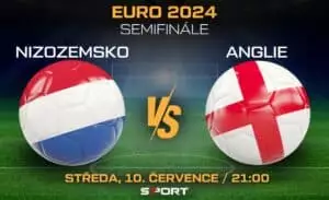 Nizozemsko - Anglie semifinále EURO 2024