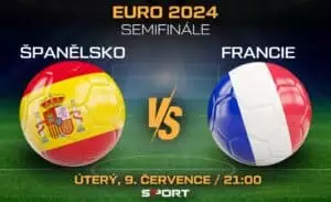 Španělsko - Francie semifinále EURO 2024