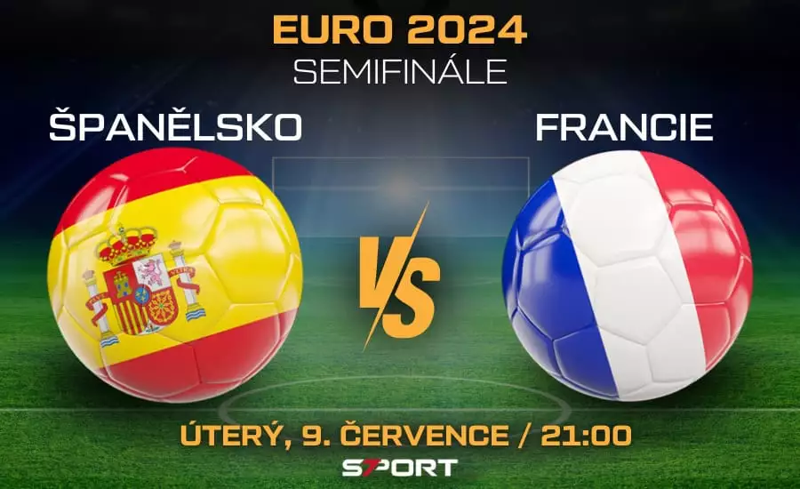 Španělsko - Francie semifinále EURO 2024