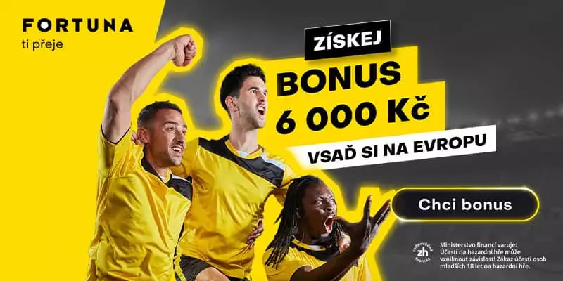 Vsaď si na Evropu a získej bonus od Fortuny