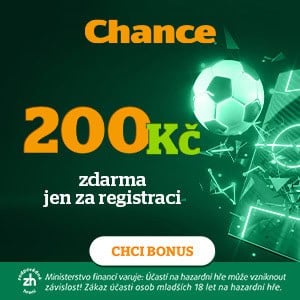 Chance 200 Kč zdarma jen za registraci
