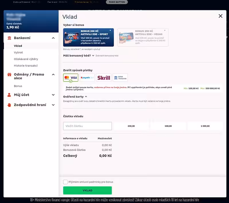 Merkurxtip bonus k prvnímu vkladu