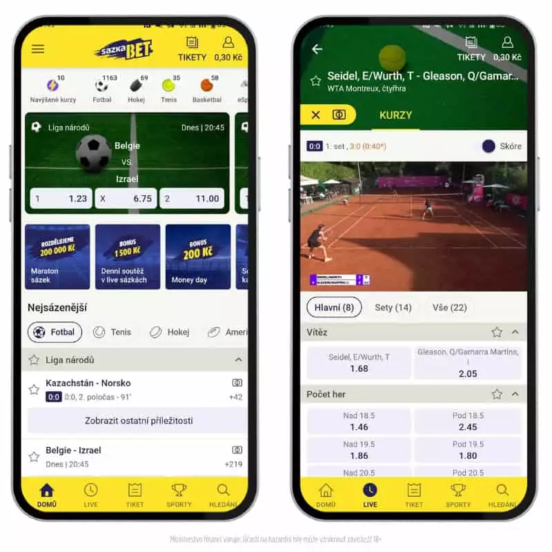 Mobilní aplikace od Sazkabet
