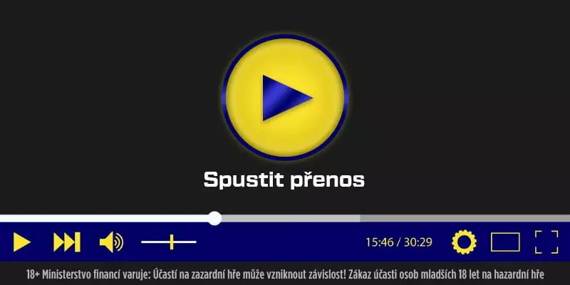 Žlutomodrý stream banner