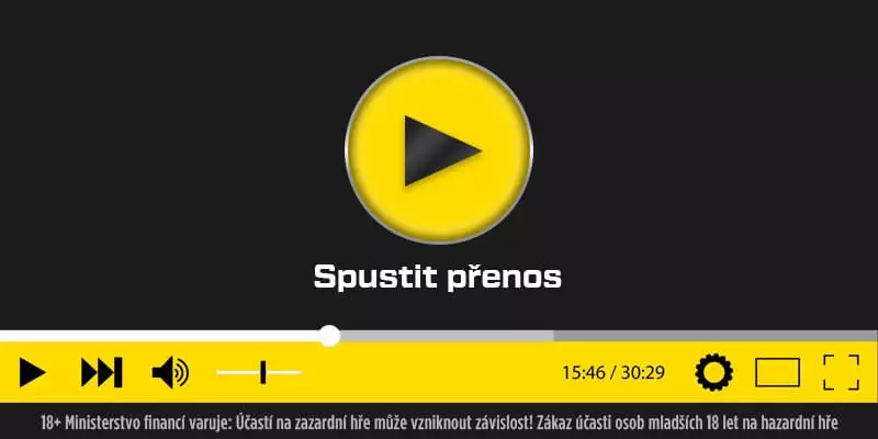 Žlutý stream banner