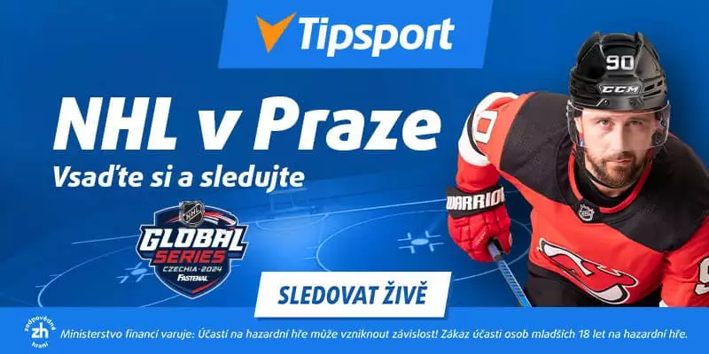 Vsaďte si a sledujte NHL v Praze na TV Tipsport