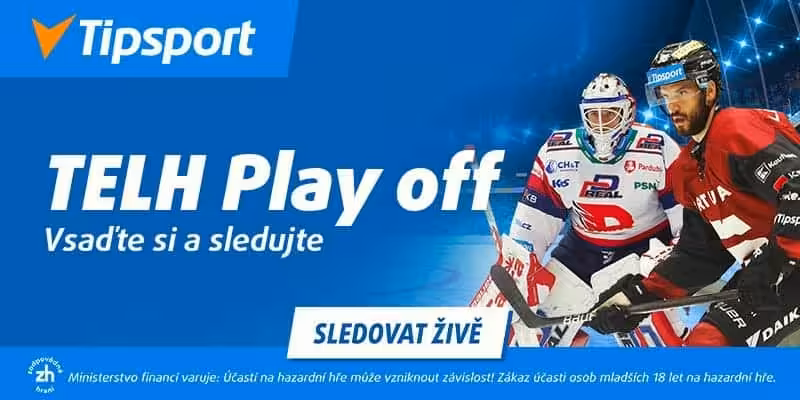 Tipsport extraliga finále 2025/26 – program, výsledky, live přenosy, kurzy 2 TELH živě na TV Tipsport