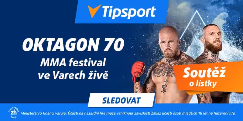 Oktagon 70 Karlovy Vary |26.4.| – program, karta, výsledky, live stream 2 Oktagon 70 živě na TV Tipsport