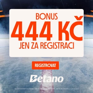Betano bonus 444kč jen za registraci