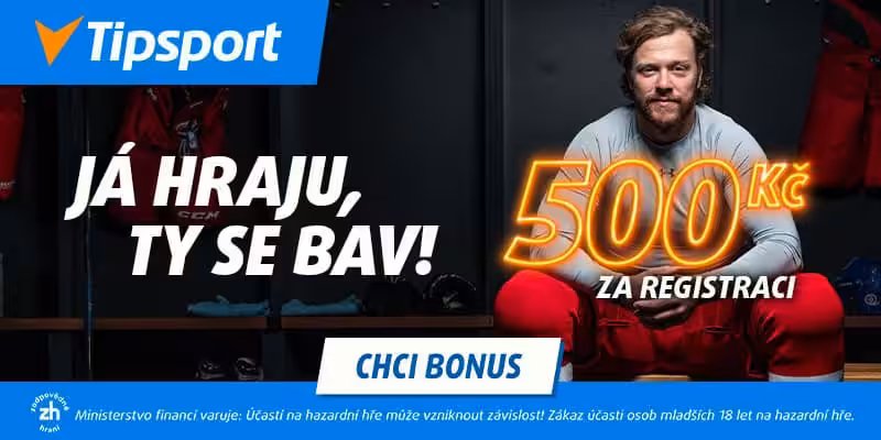 Bonus 500kč na MS v hokeji od Tipsport