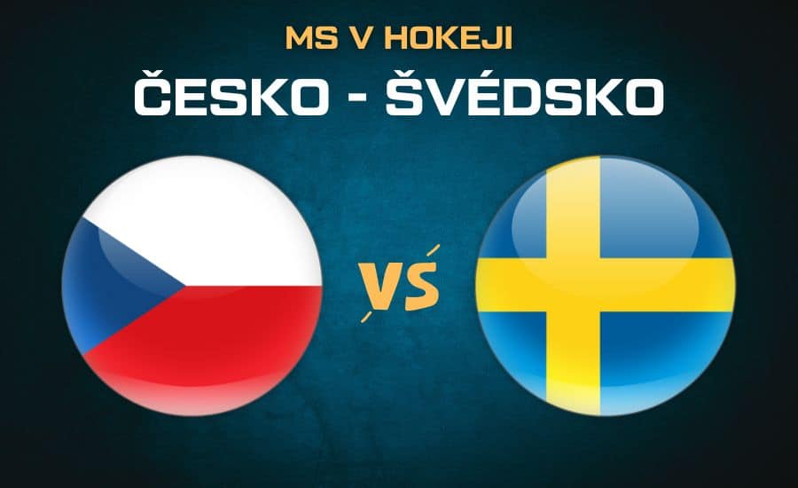 Česko - Švédsko čtvrtfinále MS v hokeji 2025