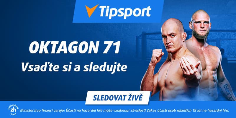Oktagon 71 živě na Tipsport TV