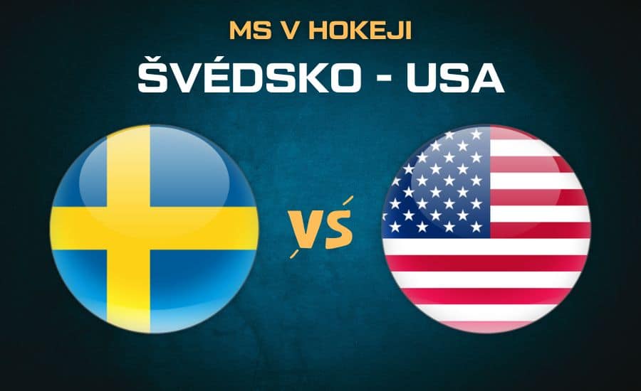 Švédsko - USA semifinále MS v hokeji 2025