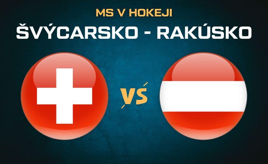 Švýcarsko - Rakúsko čtvrtfinále MS v hokeji 2025
