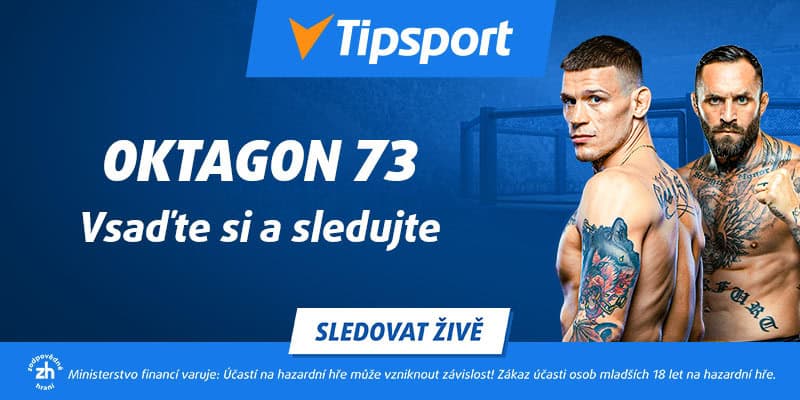 Oktagon 73 live stream na TV Tipsport