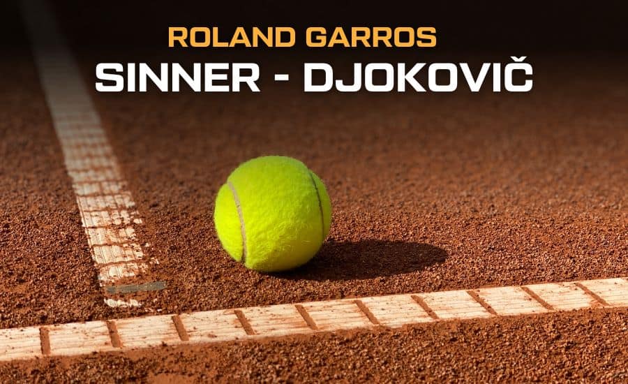 Sinner - Djokovič Roland Garros 2025