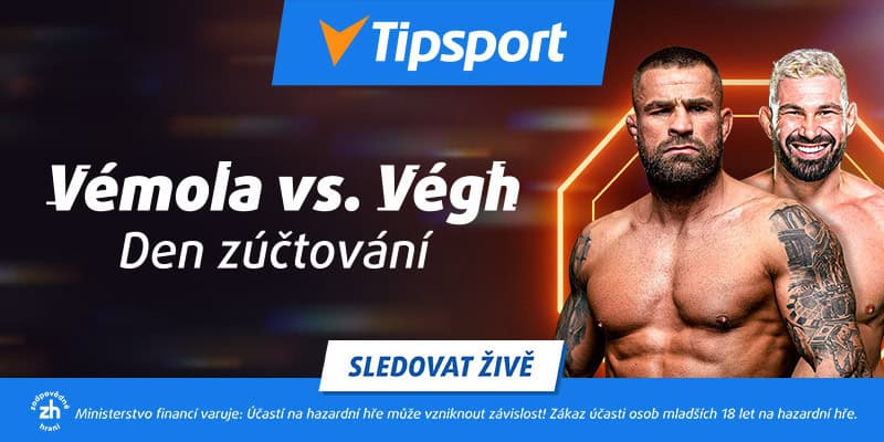 Vémola - Végh 3 live stream na TV Tipsport